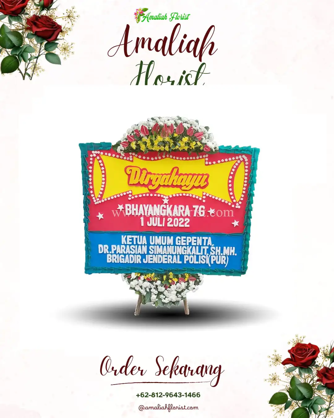Papan Bunga HUT Ulang Tahun Putat Kidul